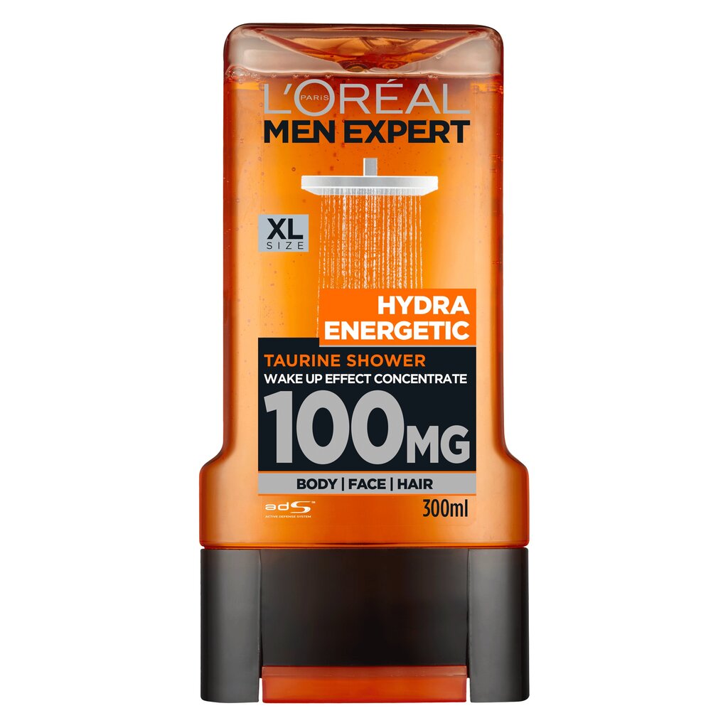 Dušas želeja L'Oreal Men Expert Hydra Energetic Taurine 300 ml цена и информация | Dušas želejas, eļļas | 220.lv