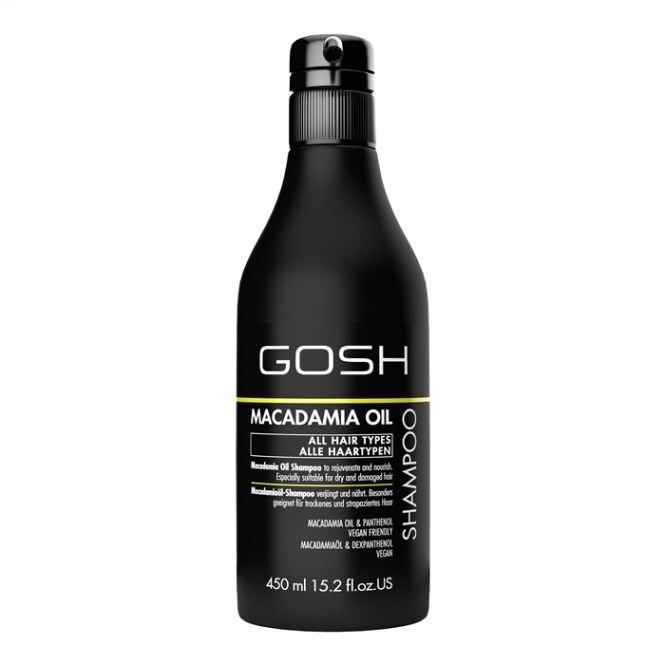 Barojošs šampūns Gosh Macadamia Oil 450 ml cena un informācija | Šampūni | 220.lv