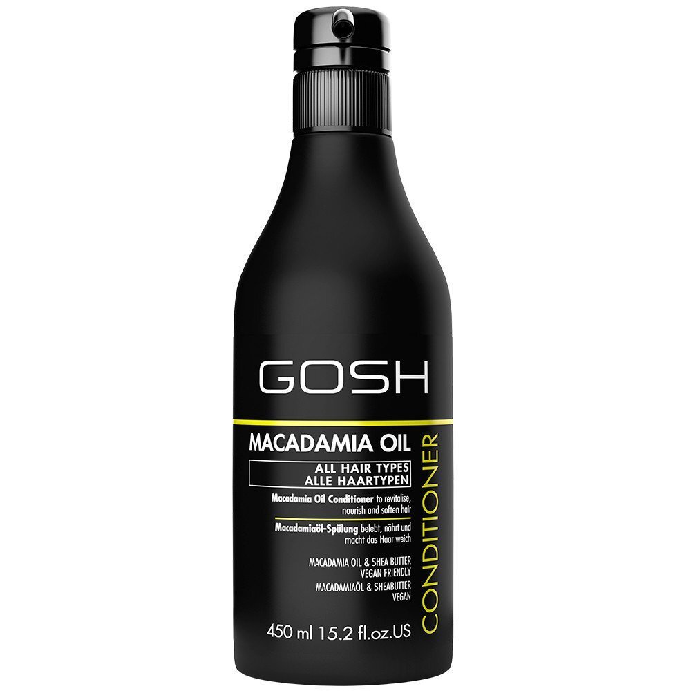 Barojošs matu kondicionieris Gosh Macadamia Oil 450 ml cena un informācija | Matu kondicionieri, balzāmi | 220.lv