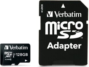 Verbatim (44085), 128GB, Micro SD цена и информация | Карты памяти для мобильных телефонов | 220.lv