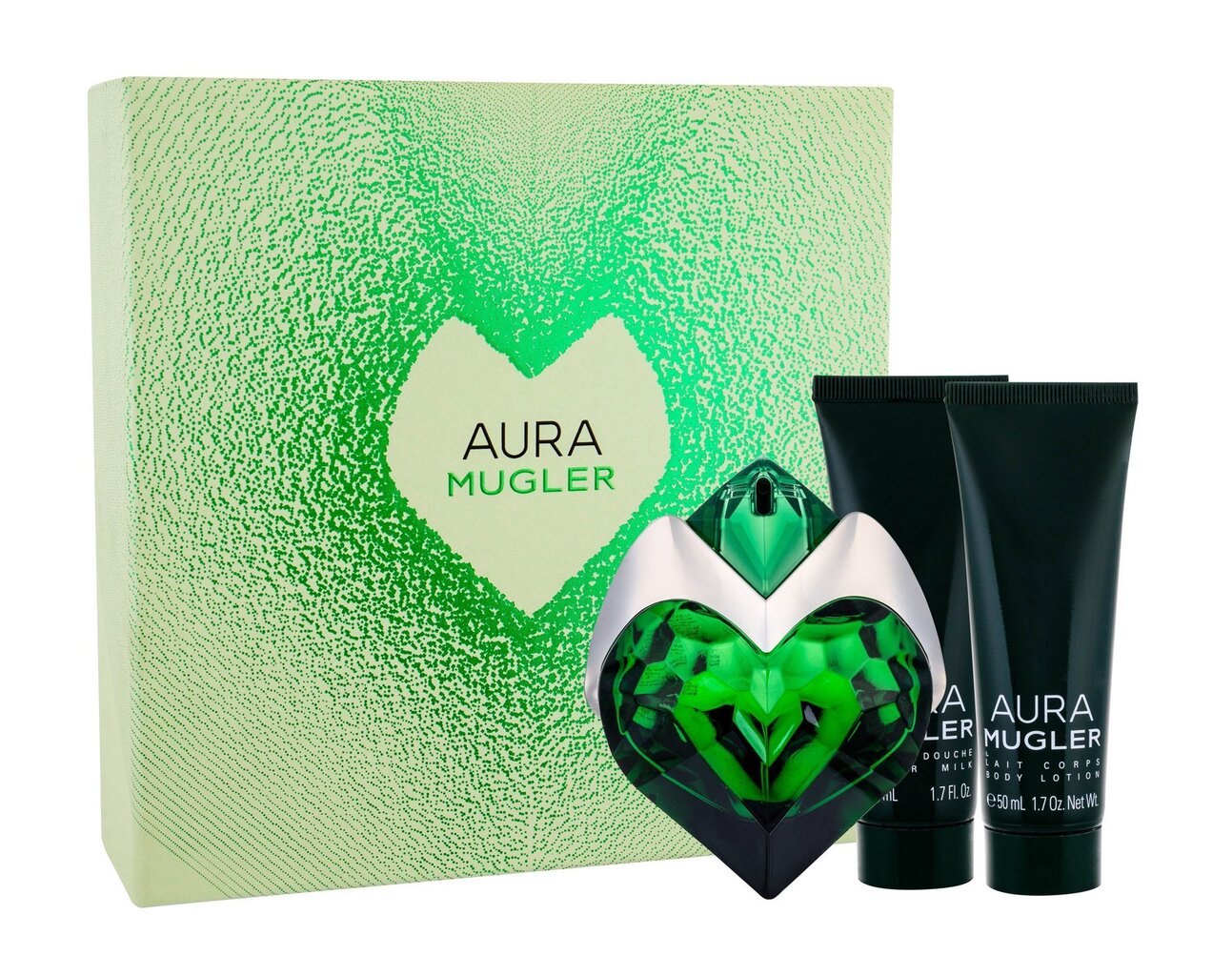 Komplekts Thierry Mugler Aura sievietēm: EDP 50 ml + ķermeņa pieniņš 50 ml + ķermeņa losjons 50 ml cena un informācija | Sieviešu smaržas | 220.lv