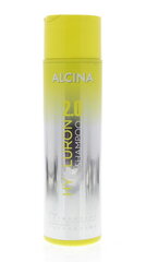 Mitrinošs matu šampūns Alcina Hyaluron 2.0 250 ml cena un informācija | Šampūni | 220.lv
