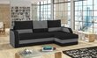 Universāls stūra dīvāns Giulio, melns/tumši pelēks цена и информация | Stūra dīvāni | 220.lv