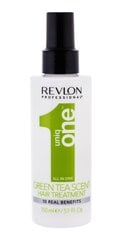 Спрей для поврежденных волос Revlon Professional Uniq Green Tea, 150 мл цена и информация | Распылите крем-спрей на волосы на расстоянии 20-25 см, расчешите их расческой. | 220.lv