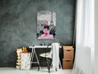 DIY glezniecības audekls Parīze skats uz Eifeļa torni 100x100 cm цена и информация | Gleznas pēc numuriem | 220.lv