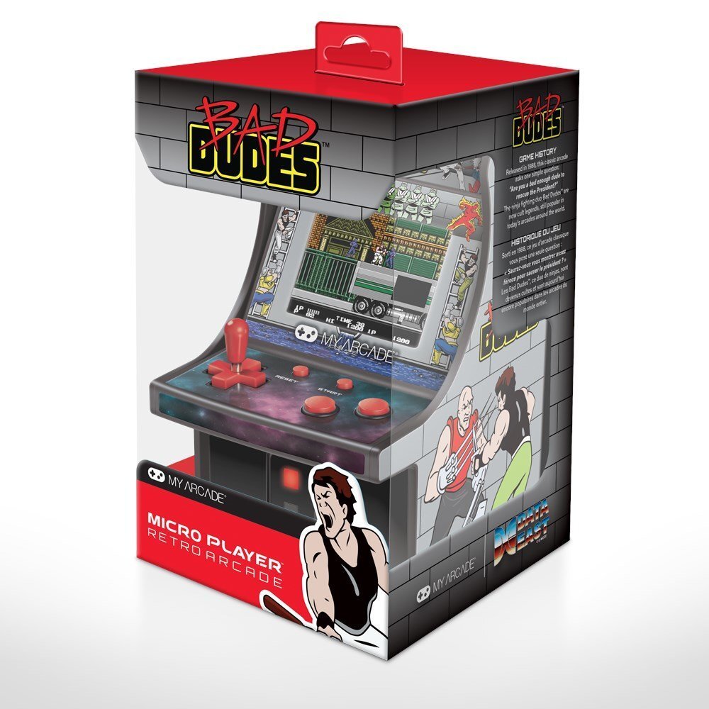 dreamGEAR Retro arkāde Bad Dudes Micro Player cena un informācija | Spēļu konsoles | 220.lv