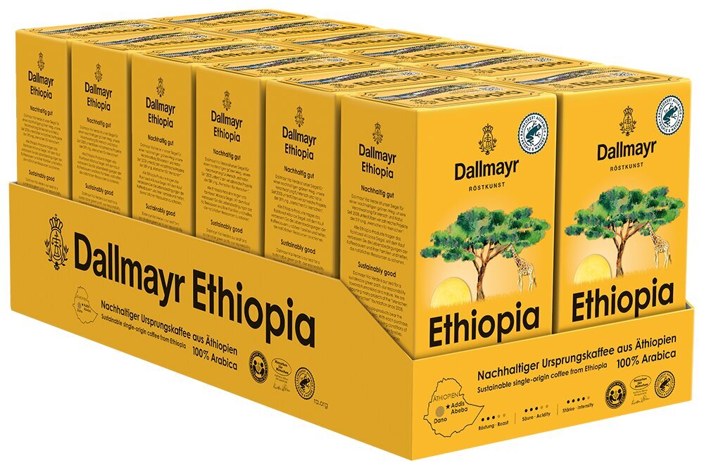 Dallmayr Ethiopia malta kafija HVP 0,5kg cena un informācija | Kafija, kakao | 220.lv