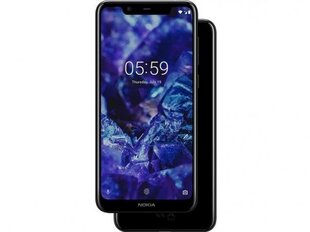 Nokia 5.1 Plus TA-1105, 32 GB Dual SIM, Melns cena un informācija | Mobilie telefoni | 220.lv