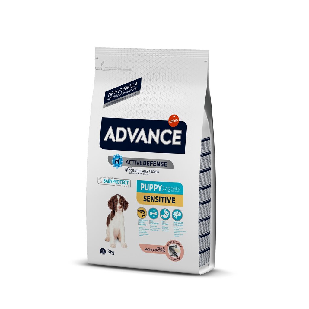 Advance Puppy Sensitive 3 kg cena un informācija | Sausā barība suņiem | 220.lv