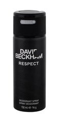 Izsmidzināms dezodorants David Beckham Respect 150 ml cena un informācija | Parfimēta vīriešu kosmētika | 220.lv