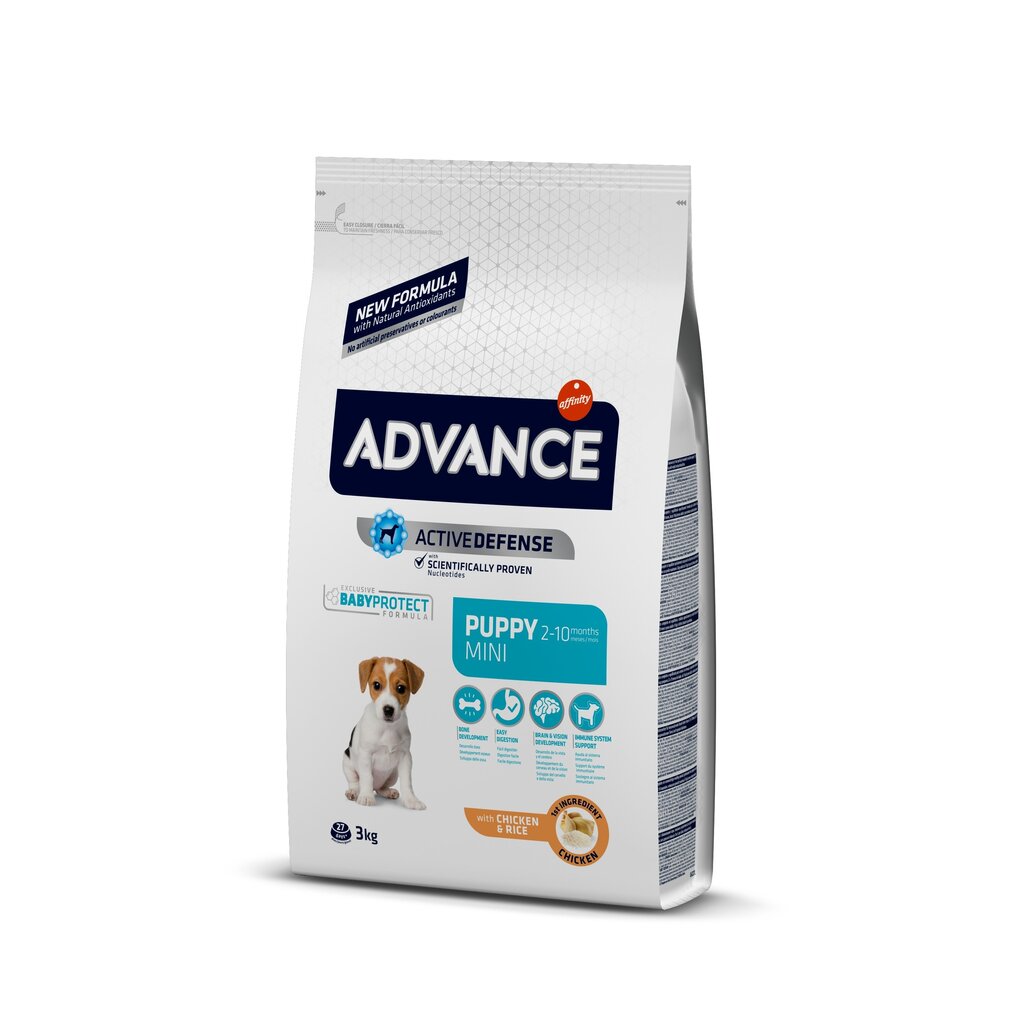 Advance Puppy Mini 3 kg cena un informācija | Sausā barība suņiem | 220.lv