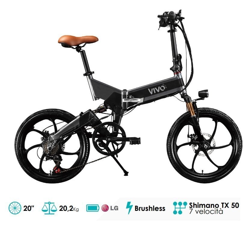 Elektrisks salokāms pilsētas velosipēds Vivo VF20H цена и информация | Elektrovelosipēdi | 220.lv