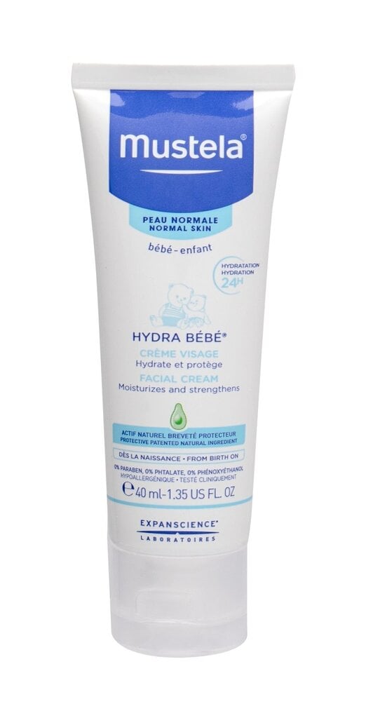 Mitrinošs sejas krēms Mustela Hydra Bebe 40 ml cena un informācija | Bērnu kosmētika, līdzekļi jaunajām māmiņām | 220.lv