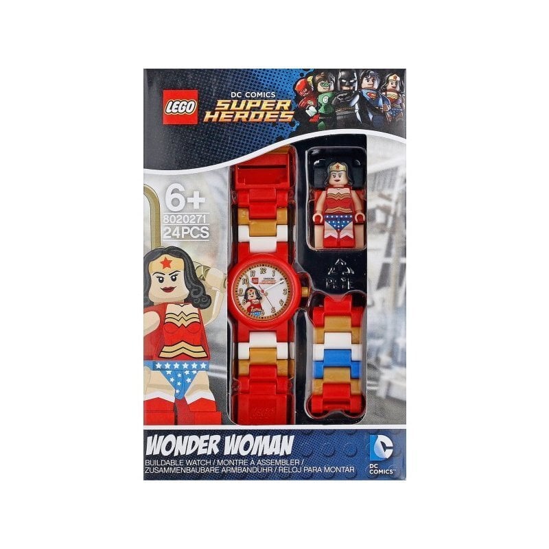 Lego® rokas pulkstenis Clictime DC Superheroes Wonder Women цена и информация | Bērnu aksesuāri | 220.lv