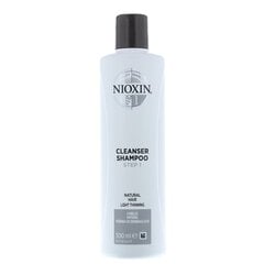 Atjaunojošs šampūns normāliem, nedzīviem un plāniem matiem Nioxin System 1 Cleanser Shampoo 300 ml цена и информация | Шампуни | 220.lv