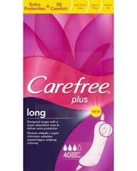 Higiēniskie ieliktnīši Carefree Long 40 gab. cena un informācija | Tamponi, higiēniskās paketes, ieliktnīši | 220.lv