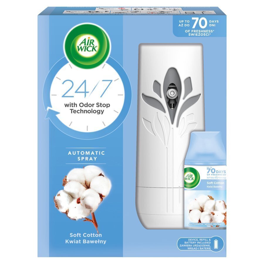 Air Wick SET Life Scents automātiskais gaisa atsvaidzinātājs ar pildvielu Vasaras Rīts, 250 ml цена и информация | Gaisa atsvaidzinātāji | 220.lv