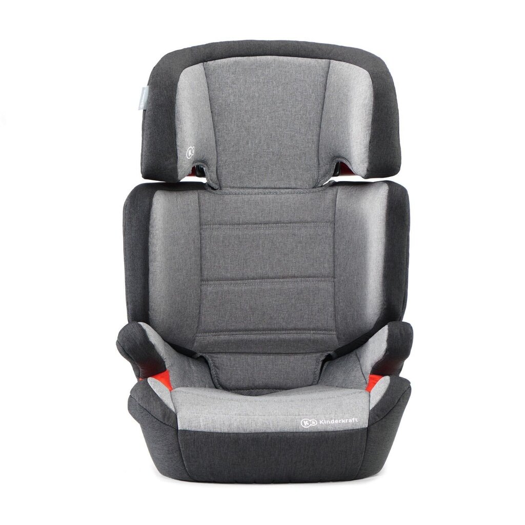 Autosēdeklis KinderKraft Junior Fix ISOFIX, 15-36 kg, black/grey cena un informācija | Autokrēsliņi | 220.lv