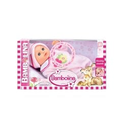 Мягкая кукла со звуками поцелуев Bambolina, BD220PRKS, 33 см цена и информация | Игрушки для девочек | 220.lv