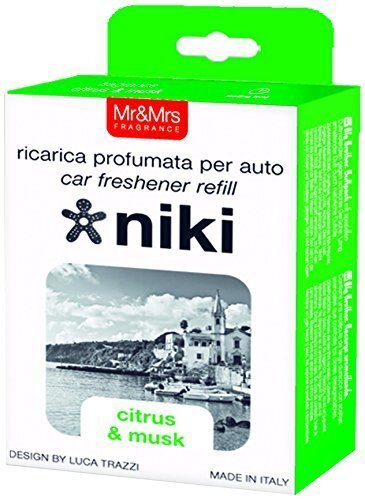 Mr&Mrs Fragrance automašīnas gaisa atsvaidzinātājs Niki papildinājums Citrus & Musk цена и информация | Auto gaisa atsvaidzinātāji | 220.lv