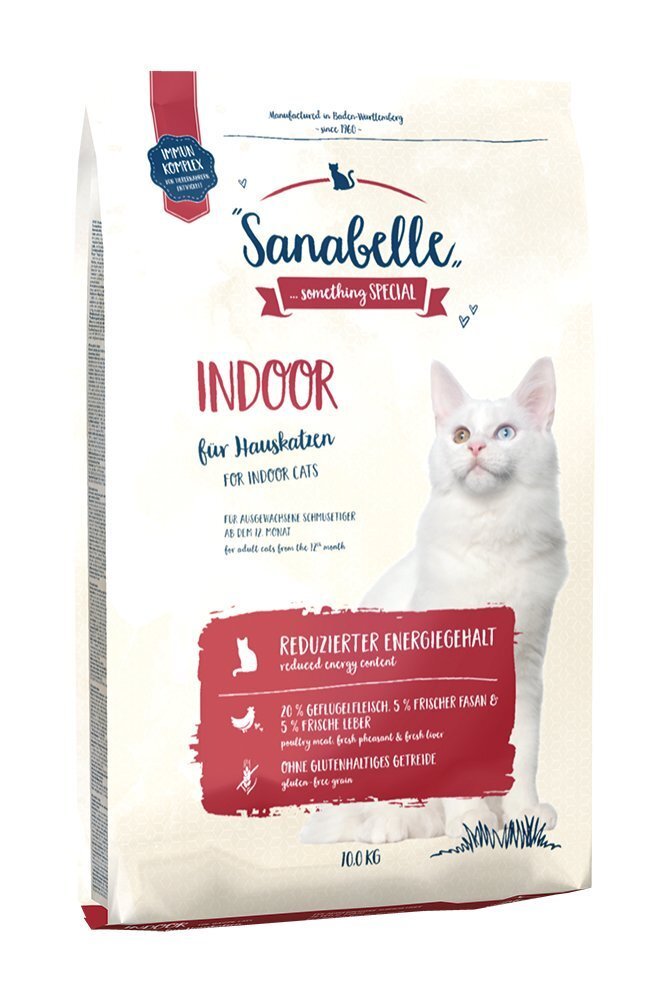 Sanabelle Indoor 10kg цена и информация | Sausā barība kaķiem | 220.lv