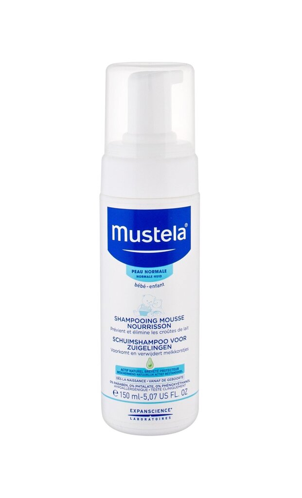 Maigs šampūns - putas zīdaiņiem Mustela 150 ml цена и информация | Bērnu kosmētika, līdzekļi jaunajām māmiņām | 220.lv