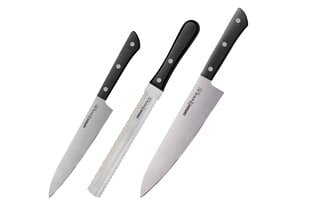 Samura Harakiri набор ножей Black Handle, 3 части цена и информация | Samura Кухонные товары, товары для домашнего хозяйства | 220.lv