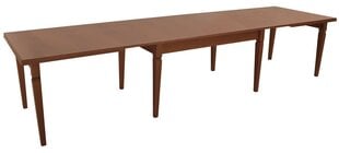 Раздвижной обеденный стол Kent Max, коричневый цена и информация | Кухонные и обеденные столы | 220.lv