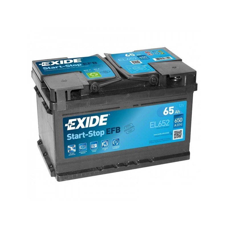Akumulators EXIDE EL652 65 Ah 650 A EFB цена и информация | Akumulatori | 220.lv