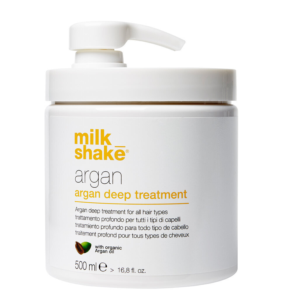 Maska vājiem un bojātiem matiem Milk Shake Argan Oil Deep Treatment 500 ml cena un informācija | Matu uzlabošanai | 220.lv