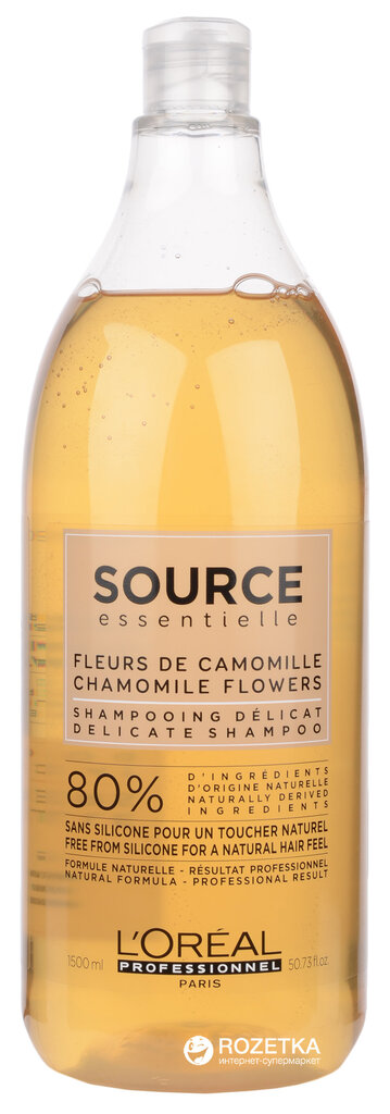 Šampūns jutīgai galvas ādai ar ārstnieciskajām zālītēm un kumelīšu ekstraktu L'Oreal Professionnel Source Essentielle Delicate 1500 ml cena un informācija | Šampūni | 220.lv