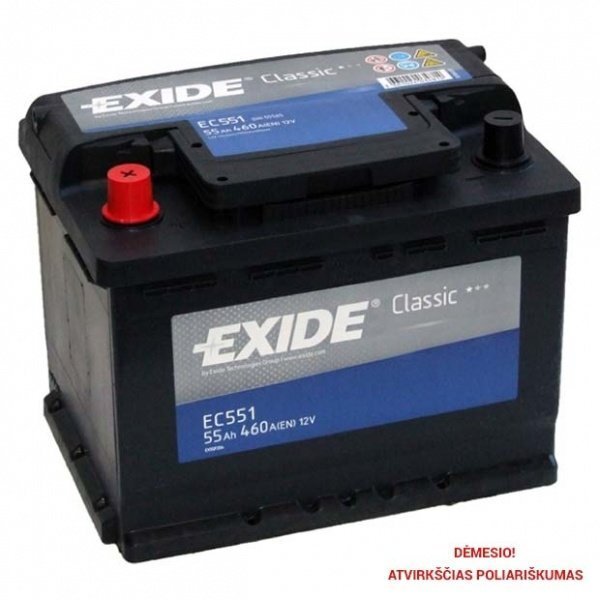 Akumulators EXIDE EC551 55 Ah 460 A cena un informācija | Akumulatori | 220.lv