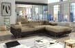 Stūra dīvāns Armando, brūns/krēmkrāsas цена и информация | Stūra dīvāni | 220.lv