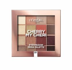 Acu ēnu palete L'Oreal Paris Paradise Pastel Cherry My Cheri 17 g cena un informācija | Acu ēnas, skropstu tušas, zīmuļi, serumi | 220.lv