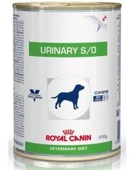 Royal Canin Veterinary Diet Canine Urinary S/O can 410g цена и информация | Консервы для собак | 220.lv