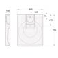 Izlietne PAA Claro Grande 60x75 cm uzstādāma uz veļas mašīnas cena un informācija | Izlietnes | 220.lv