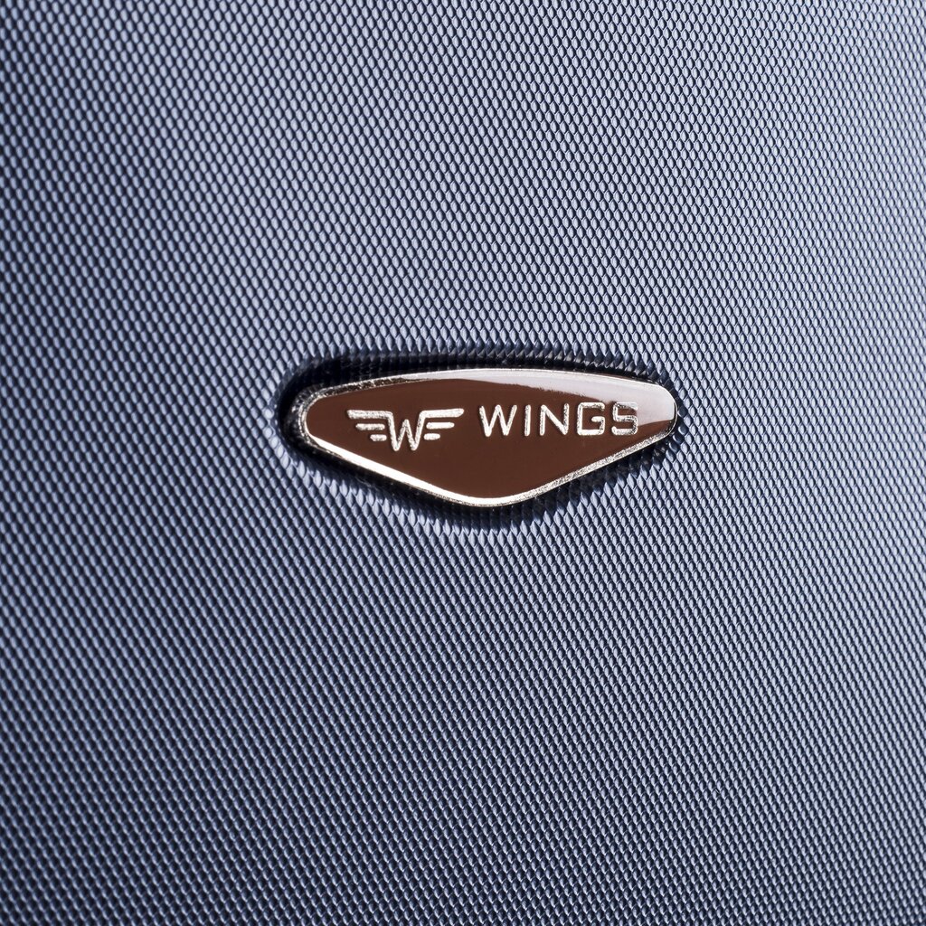 4 koferu komplekts Wings 402-4, tumši pelēks цена и информация | Koferi, ceļojumu somas | 220.lv