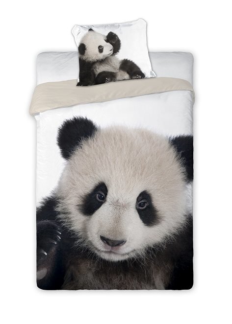 Bērnu gultas veļas komplekts 3 D Wild Panda, 2 daļas cena un informācija | Bērnu gultas veļa | 220.lv