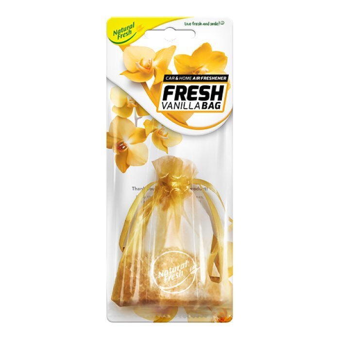 Natural Fresh automašīnas gaisa atsvaidzinātājs Scented Pouch Mild Vanilla, 15 g cena un informācija | Auto gaisa atsvaidzinātāji | 220.lv