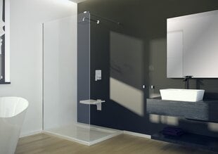 Dušas siena Besco Aveo walk-in, 90,100,110,120,130,140x195 cm цена и информация | Душевые двери и стены | 220.lv