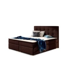 Кровать Inez, 140 х 200 см, гобелен, коричневый цена и информация | Кровати | 220.lv