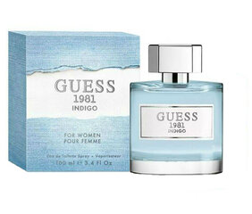 Tualetes ūdens Guess 1981 Indigo EDT sievietēm 100 ml cena un informācija | Sieviešu smaržas | 220.lv