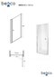 Dušas durvis Besco Sinco 80,90 x 195 cm cena un informācija | Dušas durvis, dušas sienas | 220.lv