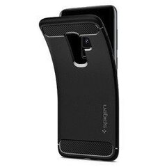 Spigen Liquid Air особо элегантный и прочный TPU чехол-крышка для Samsung Galaxy S9+ (G965) Черный цена и информация | Чехлы для телефонов | 220.lv