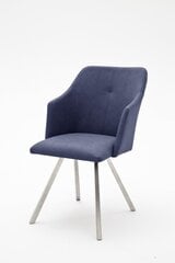 2 krēslu komplekts Madita B-2, tumši zils cena un informācija | Virtuves un ēdamistabas krēsli | 220.lv