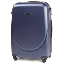 Большой чемодан Wings 310 L, 4 колесика, темно-синий цена и информация | Чемоданы, дорожные сумки | 220.lv