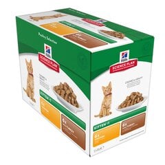 Hill's Science Plan Kitten Healthy Development Multi Pack gulašs kaķēniem, 85 g x 12 gab. cena un informācija | Konservi kaķiem | 220.lv
