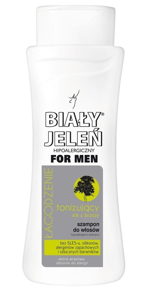 Nomierinošs matu šampūns vīriešiem Bialy Jelen Sok z Brzozy 300 ml cena un informācija | Šampūni | 220.lv