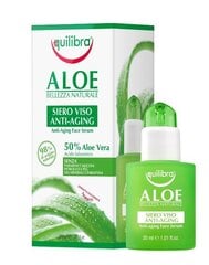 Pretnovecošanas sejas serums ar alveju un hialuronskābi Equilibra Aloe Bellezza Naturale 30 ml цена и информация | Сыворотки для лица, масла | 220.lv