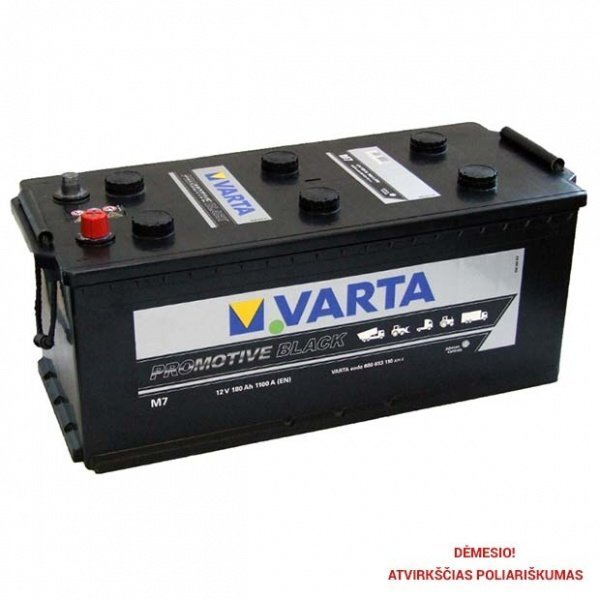 Akumulators Varta Black M7 180 Ah 1100 A cena un informācija | Akumulatori | 220.lv